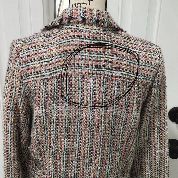 🆕AMERICAN RAG Tweed  Multi Colored Blazer - Picture 12 of 15